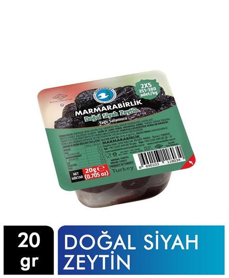 Picture of Marmara Birlik Elit Vakumlu Doğal Siyah Zeytin 20 gr