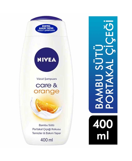 Picture of Nivea Care & Orange Vücut Şampuanı 400 ml Bambu Sütü Portakal Çiçeği Kokusu