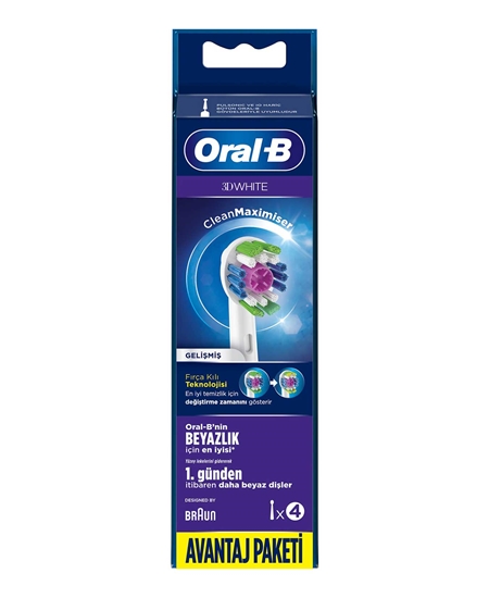 Picture of Oral-B Şarjlı Diş Fırçası Yedek Başlık 4'lü 3DW