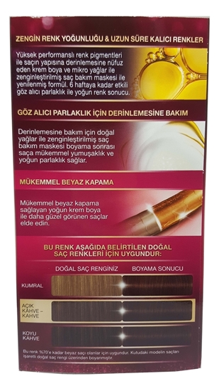 Picture of P-Palette Deluxe Büyüleyici Kahve 4-65 Tüp Krem Saç Boyası 50 ml