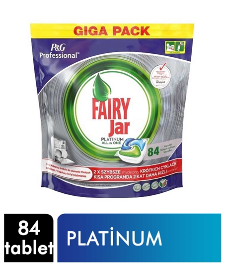 Picture of Fairy Dishwasher Tabs 84's Platinum All In One