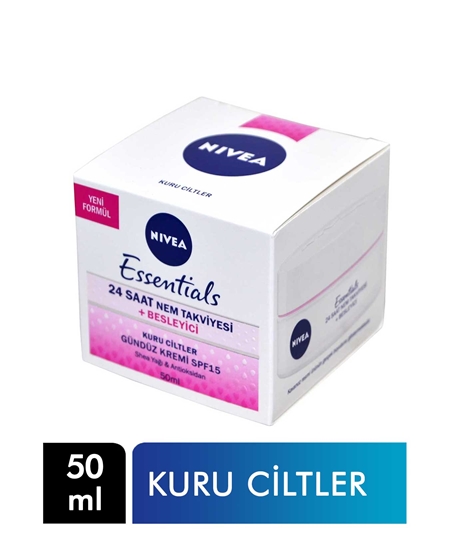 Picture of Nivea Essentials Day Cream 50 Ml - Moisturizing and Nourishing SPF 15