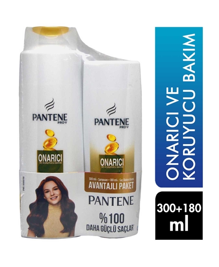 Picture of  Pantene Shampoo 300 ml + Conditioner 180 ml Repair and Protective Care