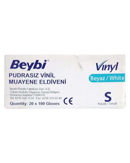 beybi, eldiven, beyaz eldiven, lastik eldiven, laboratuvar eldiveni, muayene eldiveni, ameliyat eldiveni, vinil eldiven, beybi büyük boy vinil eldiven satın al, beybi büyük boy vinil eldiven fiyat, pudrasız eldiven, pudrasız vinil eldiven