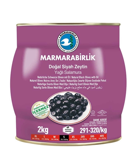 Picture of Marmara Birlik Hususi Yağlı Salamura Teneke Zeytin 2 kg