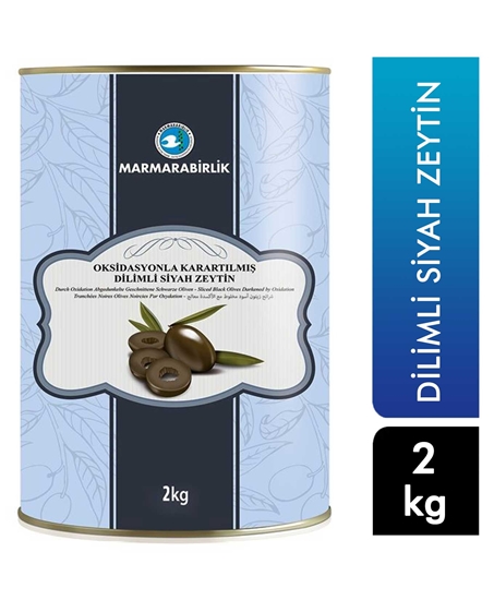 Picture of Marmara Birlik Siyah Dilimli Teneke Zeytin 2 kg