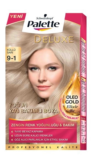 Picture of P-Palette Deluxe Küllü Sarı Oleo Gold 9-1 Tüp Krem Saç Boyası 50 ml