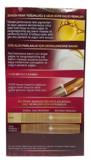 Picture of P-Palette Deluxe Sarı 9-0 Tüp Krem Saç Boyası 50 ml