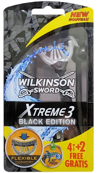 Picture of P-Wilkinson Sword Xtreme3 Black Edition Tıraş Bıçağı 4+2'li[OUTLET]