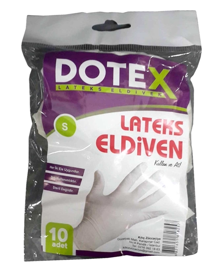 dotex, doteks, eldiven, beyaz eldiven, lastik eldiven, laboratuvar eldiveni, muayene eldiveni, ameliyat eldiveni, lateks eldiven, dotex Küçük boy lateks eldiven satın al, dotex Küçük boy lateks eldiven fiyat