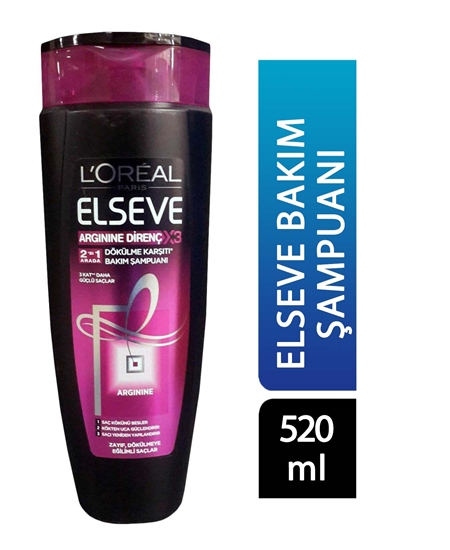 Picture of Elseve Shampoo 520 Ml 2in1  - Anti Hair Loss Arginine