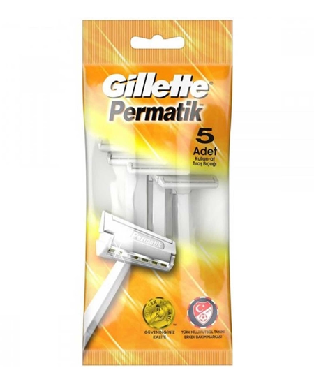 Picture of Gillette Permatik Razor 5 Pack (OUTLET)