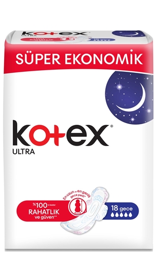 Picture of XKotex Ultra Gece Hijyenik Ped (18 Adet) - Süper Ekonomik Paket