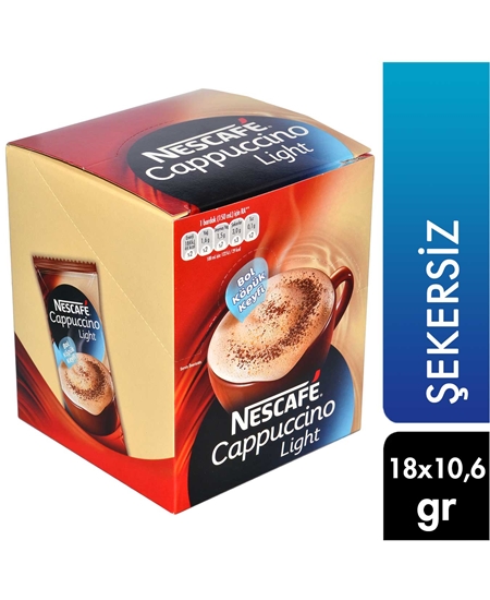 Picture of Nescafe Cappuccino Light 10.6 g X 18's Pack Sugar Free