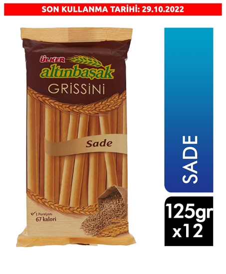 Picture of ÜLKER ALTINBAŞAK GRİSSİNİ SADE 125 GR 12 Lİ