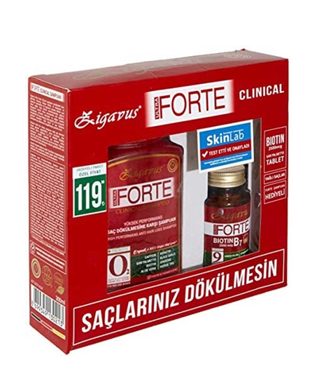 Picture of Zigavus Forte Biotin Paket 30 Tablet Yağlı Saçlar İçin Şampuan 300 ml x2