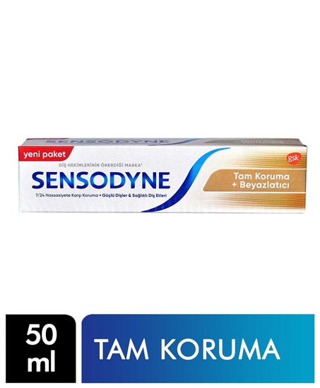 Picture of Sensodyne Diş Macunu 50 ml Tam koruma ve Beyazlatıcı Hassas Dişler İçin