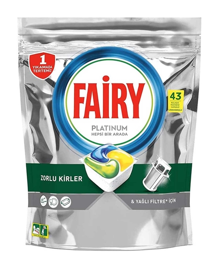 Picture of Fairy Dishwasher Tabs 43's Platinum - Lemon