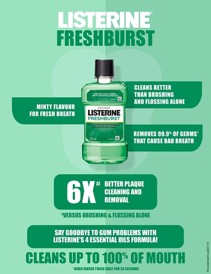 Picture of Listerine Ağız Bakım Suyu 500 ml Fresh Burst