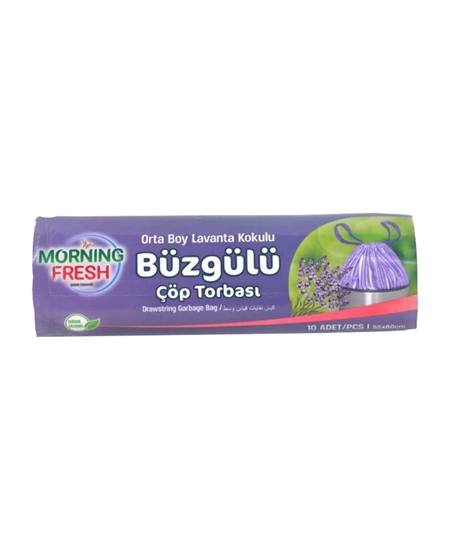 morning fresh, morning fresh büzgülü çöp poşeti, çöp poşeti, büzgülü çöp poşeti, kokulu çöp poşeti, lavanta kokulu çöp poşeti, orta boy çöp poşeti