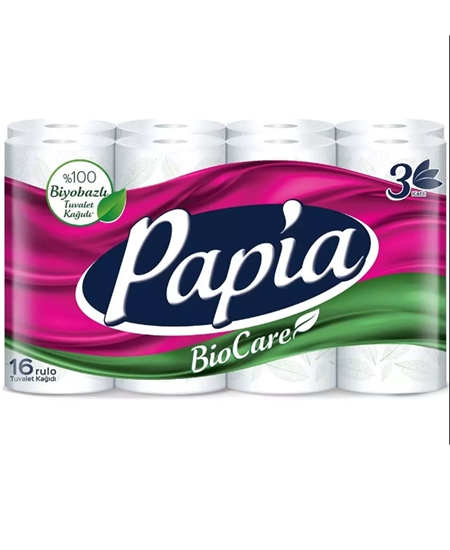 Picture of Papia Toilet Paper Bio Care 16's Roll