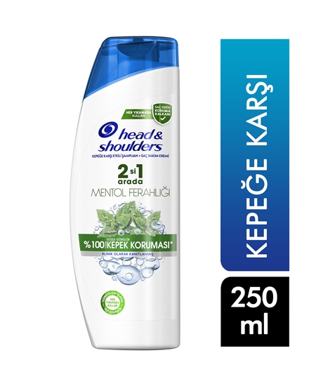 Picture of Head & Shoulders Shampoo 250 Ml 2 in 1 Anti-Dandruff Menthol Freshness