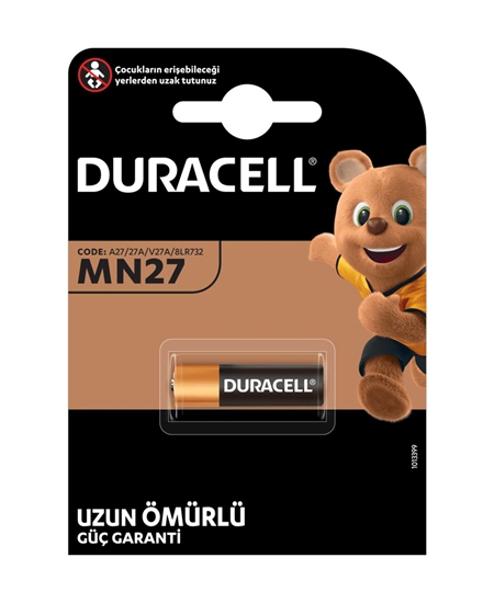 Picture of P-Duracell Alkaline MN27 A27 12 Volt Oto Kumanda Pili