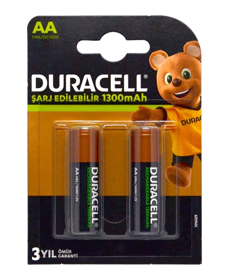 Picture of Duracell ReChargable Battery 2's AA 1300 mAh