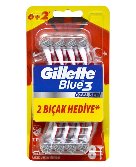 Picture of Gillette Blue3 Disposable Razor 6+2 Pride Blister Pack