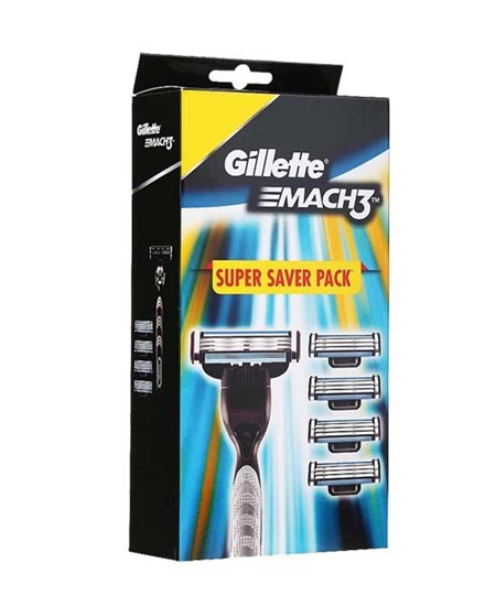 Gillette Mach 3 Super Saver Pack Razor & Cartridges