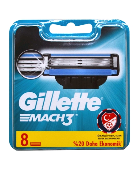 Picture of Gillette Mach3 Refill Razor Blade 8's - Plastic Pack