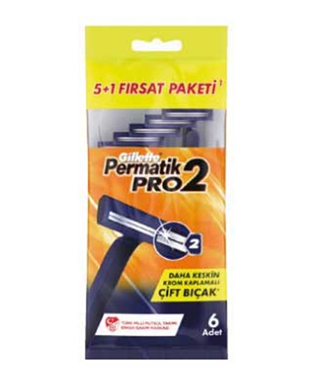 gillete,gillete Gillette Permatik Pro2 Tıraş Bıçağı 6'lı Poşet,tıraş bıçağı,permatik pro tıraş bıçakları,iz bırakmayan tıraş bıçakları,6 adet tıraş bıçağı,kozmetik ürünleri,erkek tıraş bıçakları,toptan kozmetik,toptan satın al,toptan tr,toptan mağazacılık