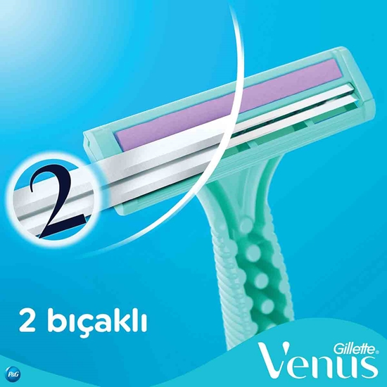 Picture of Gillette Simply Venus 2 Disposable Razor for Women Razor Blade 4+4 Double Pack