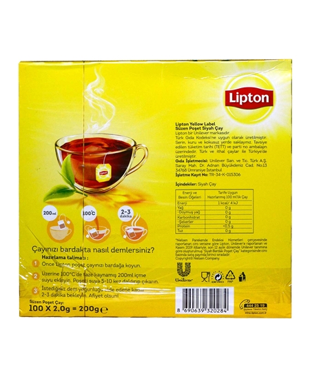 lipton, lipton çay, poşet çay, demlik poşet çay, çay fiyatları, lipton fiyatları, yellow label fiyatları, toptan çay