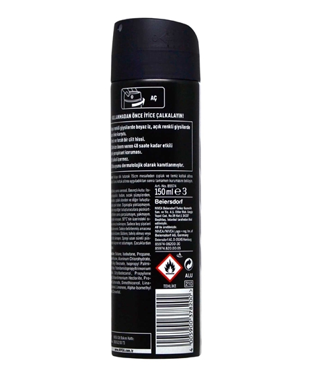 Picture of Nivea Men Deodorant Spray 150ml B&W Invisible Fresh