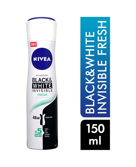 Picture of Nivea Women Deodorant Spray 150ml Invisible Black&White Fresh
