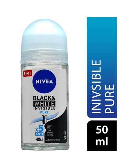 Picture of Nivea Roll On Women 50 ml Invisible  Black & White Pure