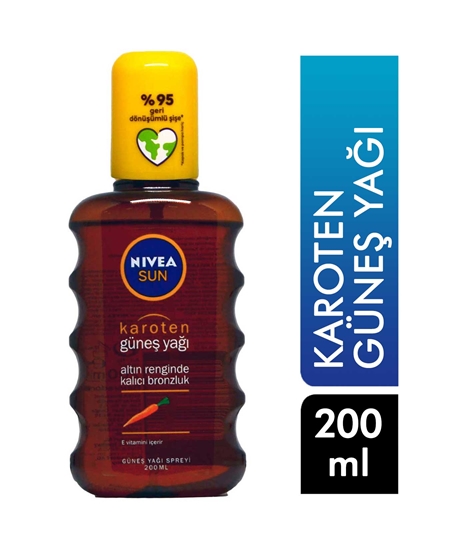 Picture of Nivea Sun Carotene Extract Intense Bronzer Spray Sun Oil 200 Ml