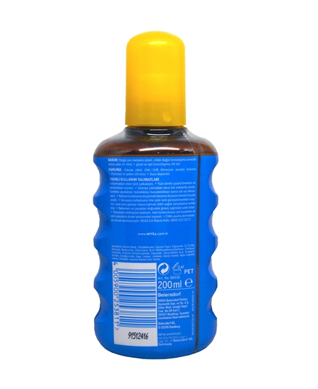 Picture of Nivea Sun Oil 200ml Protect&Tan 30+SPF