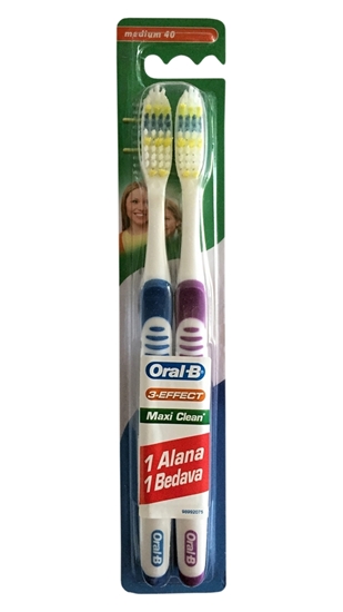 Picture of Oral-B Toothbrush Maxi Clean Medium 1+1