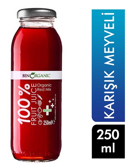 Picture of BenOrganic Organik Kırmızı Meyveler Karışık Meyve Suyu 250 ml