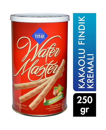 Picture of Cizmeci Time Wafer 250 g X 12 pcs Package Wafer Master with Cocoa and Hazelnut Cream