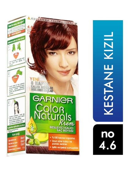 Picture of P-Garnier Color Naturals Kestane Kızıl Saç Boyası No:4.6