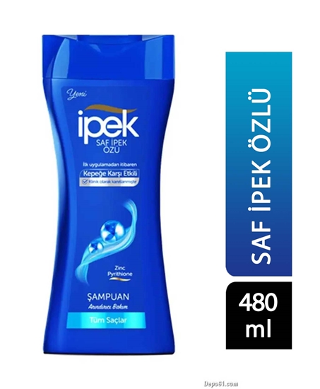 Picture of İpek Şampuan 480 ml Kepeğe Karşı Etkili Tüm Saçlar