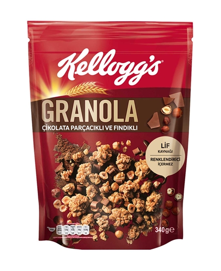 Picture of Kellogg's Granola Çikolata Parçacıklı ve Fındıklı Kahvaltılık Gevrek 340 Gr