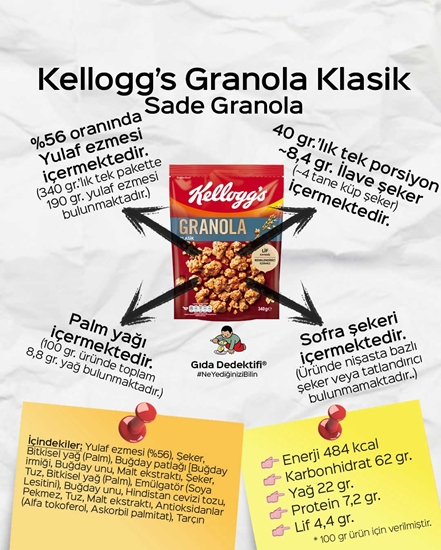 Picture of Kellogg's Granola Çikolata Parçacıklı ve Fındıklı Kahvaltılık Gevrek 340 Gr