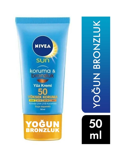 Picture of Nivea Sun Face Cream 50ml Protect&Bronze 50+ SPF