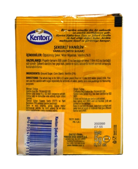 Picture of Kenton Sugared Vanilla (10x5 g) X 24 Pieces PAck