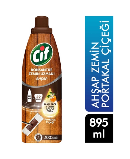 Picture of Cif Konsantre Ahşap Zemin Uzmanı Yüzey Temizleyici 895 ml Portakal Çiçeği