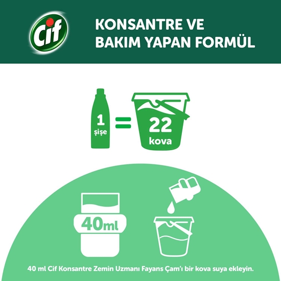 Picture of Cif Konsantre Fayans Zemin Uzmanı Yüzey Temizleyici 895 ml Çam